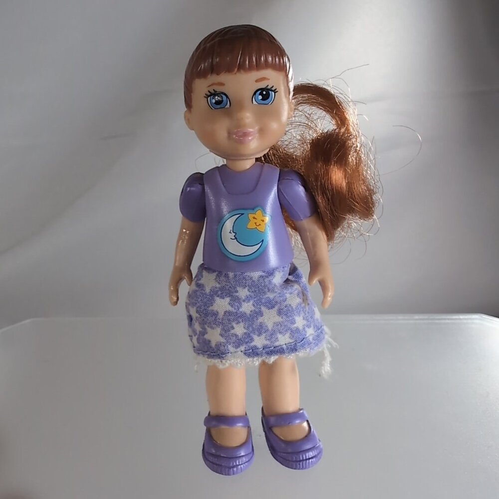 Caring Corners Learning Curve Pajama Party Purple Doll Sister Figure PJ Girl